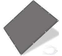 Voile d'ombrage Auvent Rectangulaire Étanche 2 x 2.6 m Anti 98% UV Contre Le Vent Filet d'ombrage pour Patio Multi Taille pour Terrasse Jardin, Gris Foncé