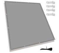 Voile d'ombrage avec œillets,2.6x4.2m Bloque 98% Rayons UV Toile ombrage Exterieur Voiles Ombrages Rectangulaire pour Patio Jardin,Serre, terrasse,avec Cordons