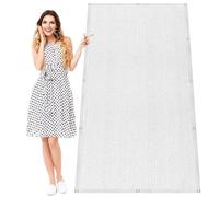Voile d'ombrage avec Œillets 295 x 325 cm Rectangle HDPE Respirant, Protection UV, Tissu d'ombrage Multi Couleur et Taille pour Jardin Terrasse Balcon Camping, Blanc