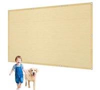 Voile d'ombrage avec Œillets 70 x 220 cm Rectangle HDPE Respirant, Protection UV, Voiles Ombrages Multi Couleur et Taille pour Patio Jardin Terrasse Extérieur Balcon, Couleur Crème