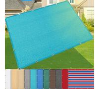 Voile d'ombrage bleu premium avec œillets - 185 g/m² - 4,5 m x 16 m - Protection UV et solaire 95 % - Pour cour, serre, piscine, jardin