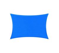 Voile D'ombrage Bleue HDPE Triangulaire Rectangulaire, Filet Anti-UV for Jardin Terrasse Extérieur(3.6mx3.6m)