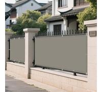 Voile d'ombrage Camouflage 105 x 255 cm Protection des Rayons 98% UV Bache Ombrages avec Oeillets et Cordons pour Patio Jardin Terrasse Extérieur Camping, Taupe