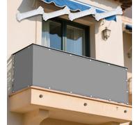 Voile d'ombrage Camouflage 144 x 172 cm Anti 98% UV Protection Bache Ombrages avec Corde Libre et Oeillets pour Jardin Terrasse Extérieur Patio Piscine, Gris Clair