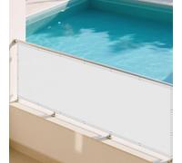 Voile d'ombrage Camouflage 145 x 350 cm Protection des Rayons UV Serres Filet Coupe-Vent avec Corde Libre Facile à Plier pour en Plein Air, Jardin & Terrasse, Blanc