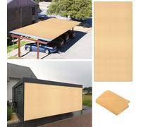 Voile d'ombrage Camouflage 160 x 350 cm Respirante Protection Rayons UV Bache Ombrages Cordes de Fixation Incluses pour Patio Extérieur Jardin Terrasse Balcon, Couleur Crème