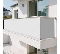 Voile d'ombrage Camouflage 180 x 600 cm Imperméable PES Protection 98% UV Filet d'ombrage Potager avec Corde Libre et Oeillets pour Patio Jardin Terrasse Extérieur Balcon, Blanc