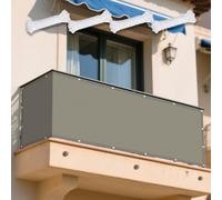 Voile d'ombrage Camouflage 184 x 308 cm Anti 98% UV Protection Bache Ombrages avec Corde Libre et Oeillets pour Jardin Terrasse Extérieur Patio Piscine, Taupe