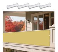 Voile d'ombrage Camouflage 200 x 320 cm Protection Bache Anti UV 50+ Toile Extérieure Terrasse Résistant l'eau Polyester pour Serre/Jardin/Pergola/Patio Lawn, Jaune Sable