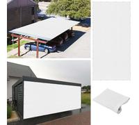 Voile d'ombrage Camouflage 210 x 260 cm Respirante Protection Rayons UV Bache Ombrages Cordes de Fixation Incluses pour Patio Extérieur Jardin Terrasse Balcon, Blanc