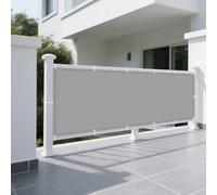 Voile d'ombrage Camouflage 280 x 370 cm Protection Solaire Polyester PES Toile Ombrage Auvent avec Corde Libre et Oeillets pour Patio Jardin, Terrasse, Extérieur, Balcon, Gris Clair