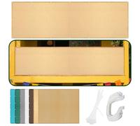 Voile d'ombrage Camouflage 295 x 760 cm Respirante UV Protection HDPE Auvent Anti-UV avec Oeillets pour Patio Pergola Jardin Exterieur, Couleur Crème