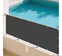 Voile d'ombrage Camouflage 305 x 790 cm Protection des Rayons UV Serres Filet Coupe-Vent avec Corde Libre Facile à Plier pour en Plein Air, Jardin & Terrasse, Gris Foncé