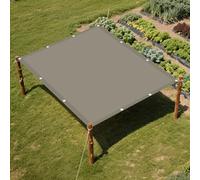 Voile d'ombrage Camouflage 70 x 350 cm Protection Solaire Imperméable UV Voile d'ombrage Terrasse Cordes de Fixation Incluses pour Patio Jardin Terrasse Extérieur, Kaki