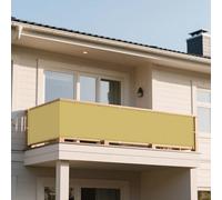 Voile d'ombrage Camouflage 75 x 320 cm Rayons UV à 98% Voile de Soleil avec Cordons pour La Couverture Végétale Serre Pergola, Jaune Sable