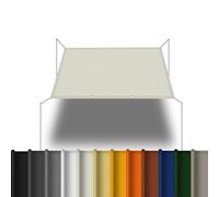 Voile d'ombrage Carré 1 x 3.8 m Facile à Installer à Plier Toile Solaire Voile pour Jardin Terrasse Extérieur Patio Piscine, Beige