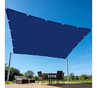 Voile d'ombrage Carré 100 x 340 cm Toile Imperméable Auvent Imperméable Respirant pour Patio Jardin, Terrasse, Extérieur, Balcon, Bleu Foncé