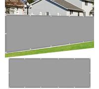 Voile d'ombrage Carré 160 x 240 cm Rectangulaire Toile Ombrage Auvent Anti 98% UV Protection avec Cordons Bâche Dombrages pour Patio Être Applicable Jardins, Gris Clair