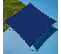 Voile d'ombrage Carré 160 x 250 cm Toile Imperméable Rectangulaire Imperméable Voile d'ombrage avec Oeillets et Cordons pour Jardin Terrasse Extérieur Patio Piscine Balcon, Bleu Foncé
