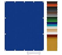 Voile d'ombrage Carré 180 x 300 cm avec Œillets, UV Protection, Imperméable Auvent D'Ombre Protection Solaire, Polyester pour Pergola, Balcon, Camping, Bleu Foncé