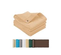 Voile d'ombrage carré de 3,4 x 8 m - Protection UV 85 % - Résistant au vent - Pour terrasse, balcon, jardin - Avec cordes de 5 m - Couleur kaki