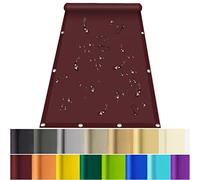 Voile d'ombrage carré en polyester - Protection UV - Coupe-vent pour terrasse, balcon, camping - Bordeaux - Avec cordes de fixation