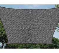 Voile solaire perméable carré 5 x 5 m couleur: anthracite