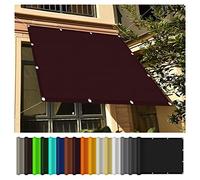 Voile d'ombrage carré imperméable, bloque 98 % des rayons UV, idéal pour le jardin et la terrasse, idéal pour le jardin et la terrasse, 5,5 x 6 m, protection UV et ombre