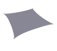 Voile d'ombrage carré imperméable gris clair - 300 x 300 cm - pour structures d'extérieur, camping et jardin, protection UV, installation facile et design durable