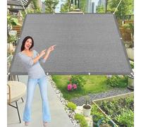 Voile d'ombrage Carrée 115 x 400 cm Rectangle, Protection des Rayons UV, Résistant, Tissu d'ombrage Multi Couleur et Taille pour Patio Jardin Terrasse Extérieur Balcon, Gris Clair
