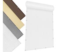 Voile d'ombrage Carrée 170 x 190 cm Rectangle, Protection des Rayons UV, Résistant, Voiles Ombrages Multi Couleur et Taille pour Patio Jardin Terrasse Extérieur Balcon, Blanc