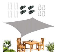 Voile d'ombrage - Cordes réglables pour un auvent avec protection UV - Voile d'ombrage, pour les fêtes de famille, le jardin, le barbecue, les randonnées en plein air, la randonnée