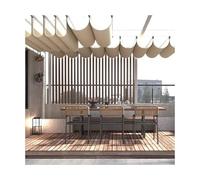 Voile d'ombrage coulissant rétractable réglable pour un contrôle dynamique de la lumière du soleil (1,3 m x 12 m)