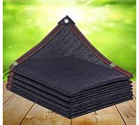 Voile d'ombrage de jardin 4 m x 3 m 4 m x 4 m filet d'ombrage en maille pour jardin, pergola, plante, balcon, cour, noir - 6 x 6 m
