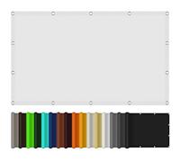Voile d'ombrage de qualité supérieure de 3 x 6 m, protection UV en polyester résistant aux intempéries avec œillets et corde, pour jardin, balcon, pergola, solution d'ombrage blanche pour l'extérieur