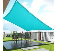 Voile d'ombrage D'Extérieur 125 x 240 cm Protection UV, Anti-Déchirure, Coupe-Vent Toile de Rechange, Filet Ombrages avec Cordes pour Jardin, Terrasse, Balcon, Bleu Ciel