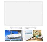 Voile d'ombrage d'extérieur 2,6 x 3,2 m - Protection UV à 95 % - Taux d'ombre à 98 % - Voile de jardin avec attaches de câble pour fête terrasse, et événements en plein air - Blanc