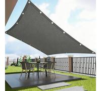 Voile d'ombrage D'Extérieur 230 x 400 cm Protection UV, Anti-Déchirure, Coupe-Vent Toile de Rechange, Filet Ombrages avec Cordes pour Jardin, Terrasse, Balcon, Gris Clair