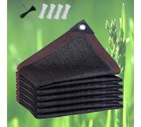 Voile d'ombrage d'extérieur 6 x 6 m - Protection UV robuste avec œillets et corde, bloque 90 % du soleil - Pour jardin, terrasse, pergola, pelouse et serre - Solution d'ombrage pour l'extérieur