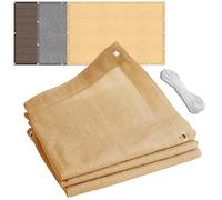 Voile d'ombrage d'extérieur avec œillets, housse de pergola pour une meilleure ventilation, bords épais pour plus de durabilité et de résistance à la déchirure, idéal pour l'ombre de terrasse et