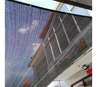 Voile d'ombrage d'extérieur avec œillets - Protection UV pour jardin, terrasse, cour, chenil, serre - Noir - 12 x 12 m