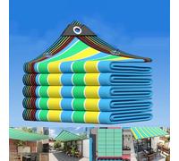 Voile d'ombrage d'extérieur - Housse de pergola résistante aux UV - Tissu à œillets pour terrasse de jardin et serre - 8 x 16 m