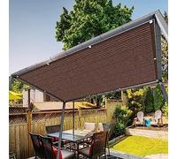 Voile d'ombrage d'extérieur résistant aux intempéries avec œillets renforcés pour une installation facile, parfait pour le jardin et la terrasse, 2 x 6,5 m