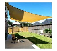 Voile d'ombrage d'extérieur, Voile de Plage, Voile Coupe-Vent résistante aux déchirures, Coins et Bords renforcés for Jardin, terrasse, abri de Voiture, pelouse(4x4meter)