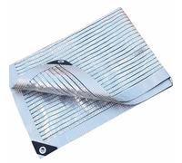 Voile d'ombrage en aluminium - Protection UV - Pour jardin, camping, piscine, niche pour chien - Avec œillets (6 x 6 m) - 1 x 2 m - 2 x 2 m - 3 x 5 m - 4 x 5 m - 6 x 8 m - 6 x 10 m