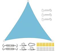 Voile D'ombrage en Polyester Résistant À l'eau, Bloc UV avec Corde Gratuite, Auvent De Protection Solaire for Jardin Extérieur, Patio, Cour, Fête, Œuf(Blue2,4x4x4m)