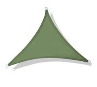 Voile d'ombrage en Tissu for Jardin, Piscine, extérieur, résistant aux UV, Voile d'ombrage for Cour pour Terrasse(Green,3sides)