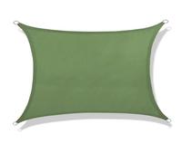 Voile d'ombrage en Tissu for Jardin, Piscine, extérieur, résistant aux UV, Voile d'ombrage for Cour pour Terrasse(Green,4sides)