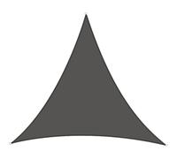 Voile d'ombrage en tissu - Pare-soleil toutes saisons pour terrasse, design triangulaire avec cordes et anneaux en D en acier inoxydable pour jardin, pelouse et jardin