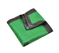 Voile d'ombrage épais et résistant aux UV pour balcon et jardin, filet d'ombrage crypté avec œillets pour isolation des plantes et du toit, 6 x 9 m, vert